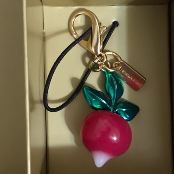 🥕 🦋Coach Boxed Corner Zip Wristlet with Dreamy Vegetable and Butterfly Print - Picture 5 of 7